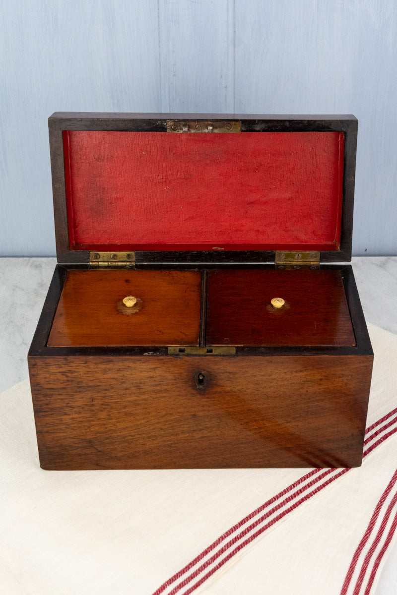 Antique English Wooden Tea Chest
