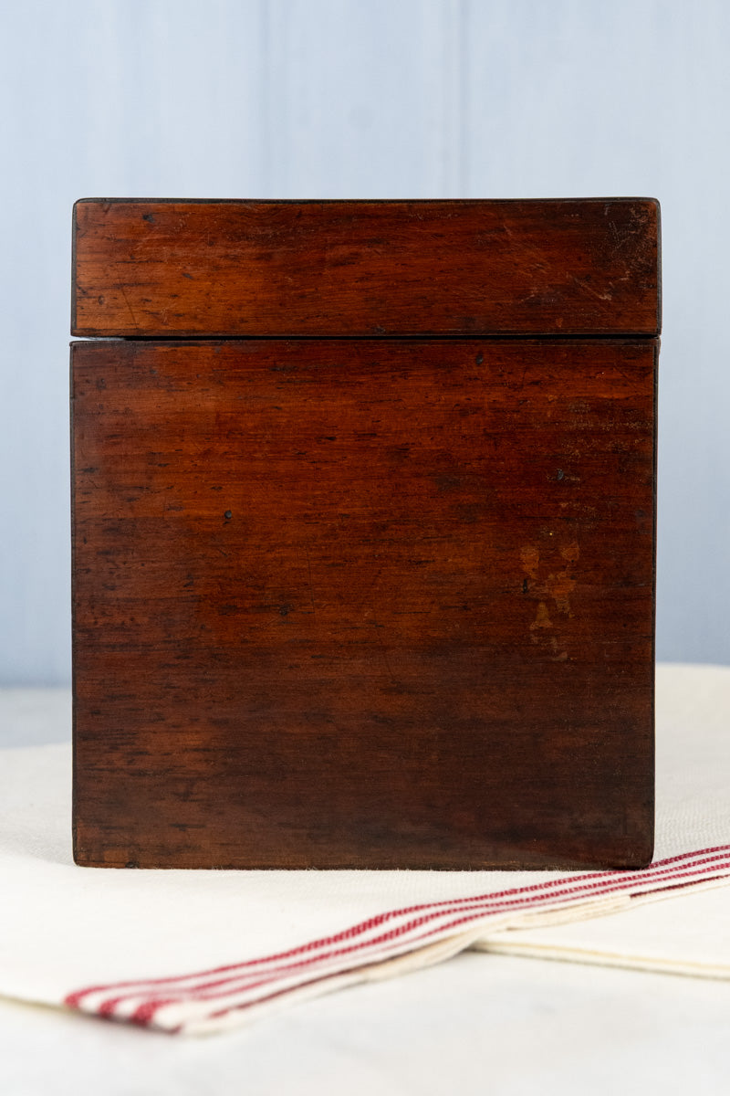 Antique English Wooden Tea Chest