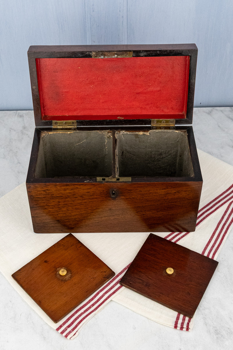 Antique English Wooden Tea Chest