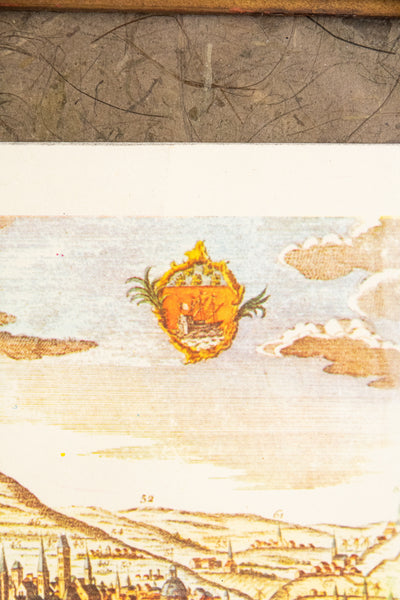 Antique Paris Panoramic Framed Print