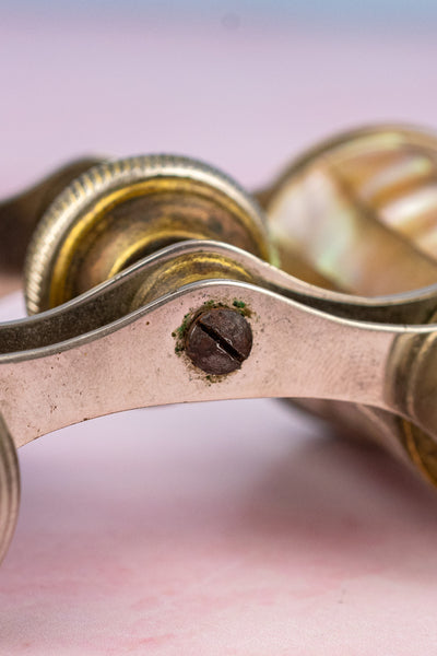 Antique French Belle Époque Mother of Pearl Opera Glasses