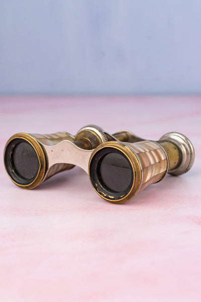Antique French Belle Époque Mother of Pearl Opera Glasses