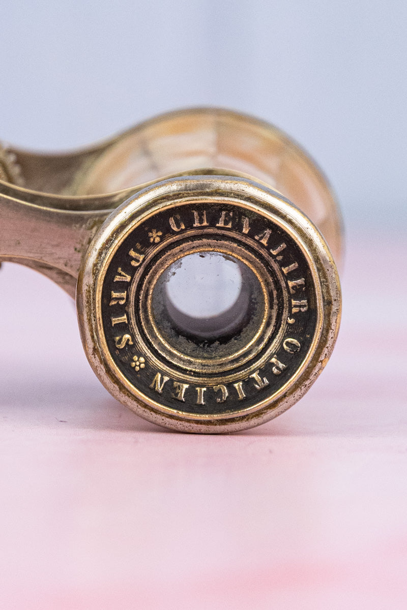 Antique French Belle Époque Mother of Pearl Opera Glasses, image 5 of 9