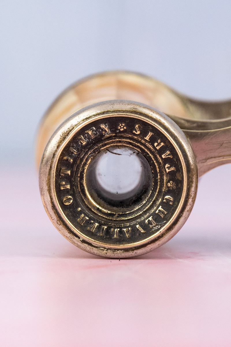 Antique French Belle Époque Mother of Pearl Opera Glasses, image 6 of 9