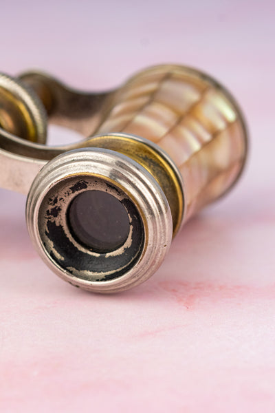 Antique French Belle Époque Mother of Pearl Opera Glasses