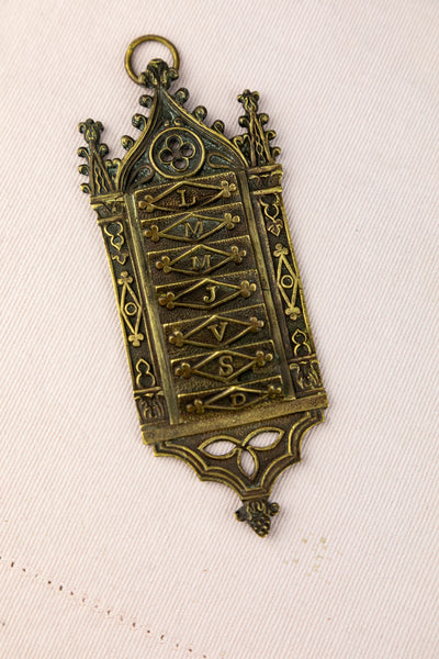 Antique French Bronze Weekly Planner