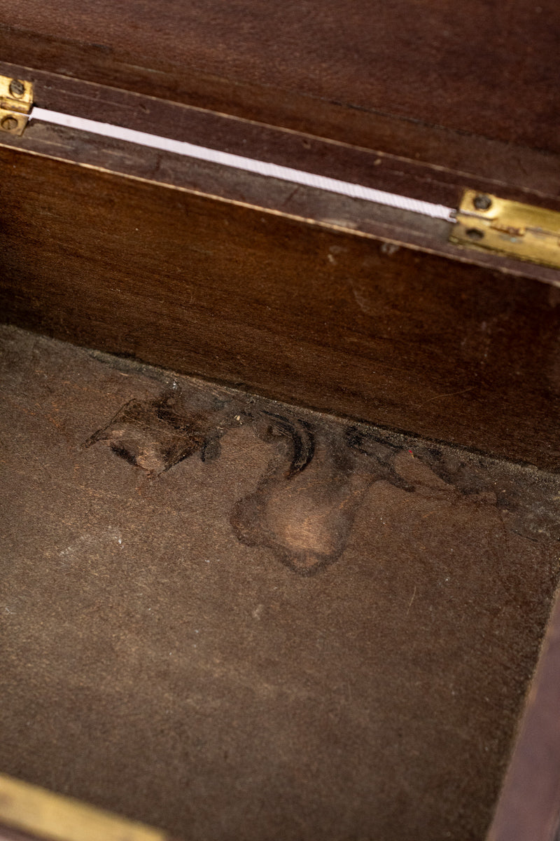 Antique French Carved Wooden Box, image 21 of 22