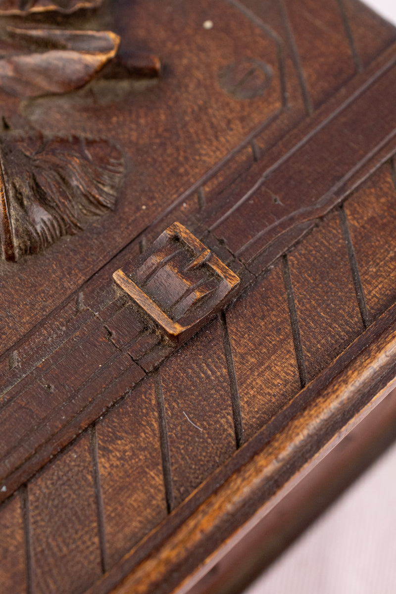 Antique French Carved Wooden Box, image 7 of 22