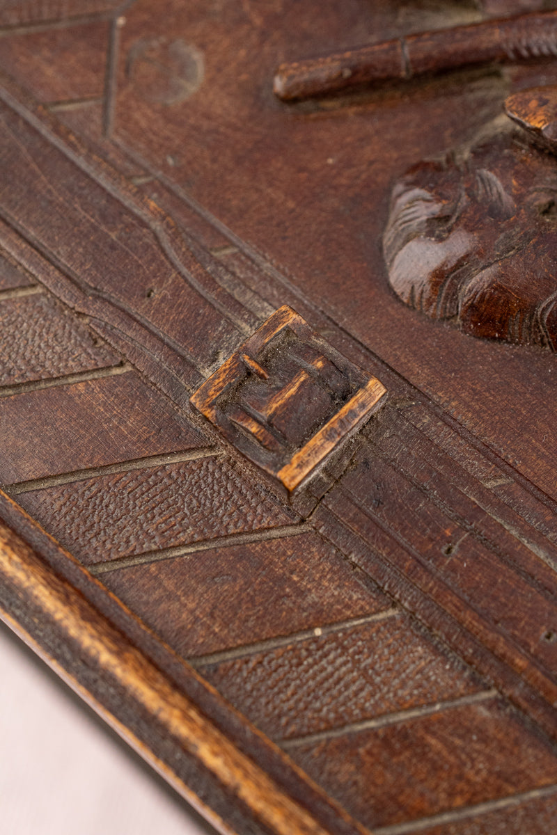 Antique French Carved Wooden Box, image 8 of 22