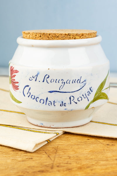 Antique French Ceramic Jam Pot