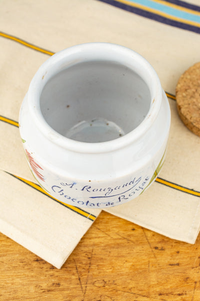 Antique French Ceramic Jam Pot