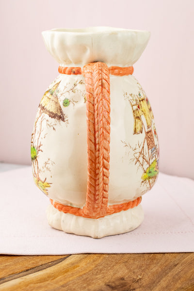 Antique French Faïence Chinoiserie Pitcher