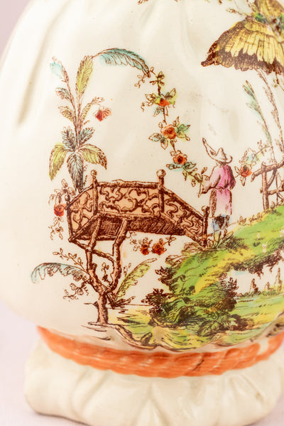 Antique French Faïence Chinoiserie Pitcher