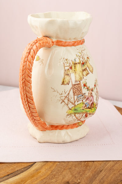 Antique French Faïence Chinoiserie Pitcher