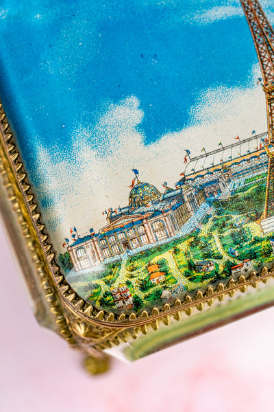 Antique French Eiffel Tower Jewelry Box