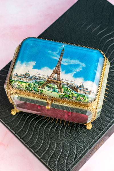 Antique French Eiffel Tower Jewelry Box