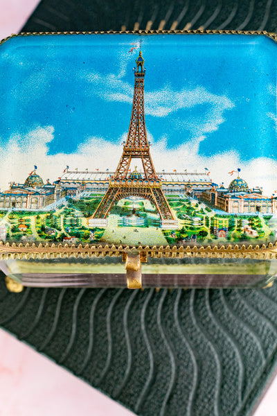 Antique French Eiffel Tower Jewelry Box