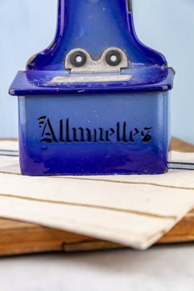 Antique French Enamel Allumettes Box