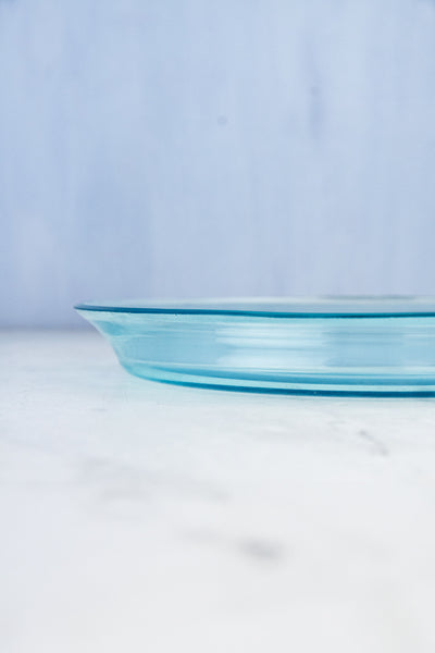 Antique French Enameled Glass Decanter with Glasses & Tray