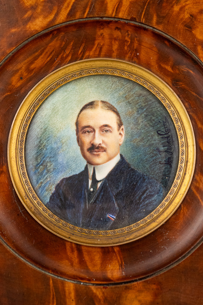 Antique French Framed Miniature Portrait, image 2 of 8