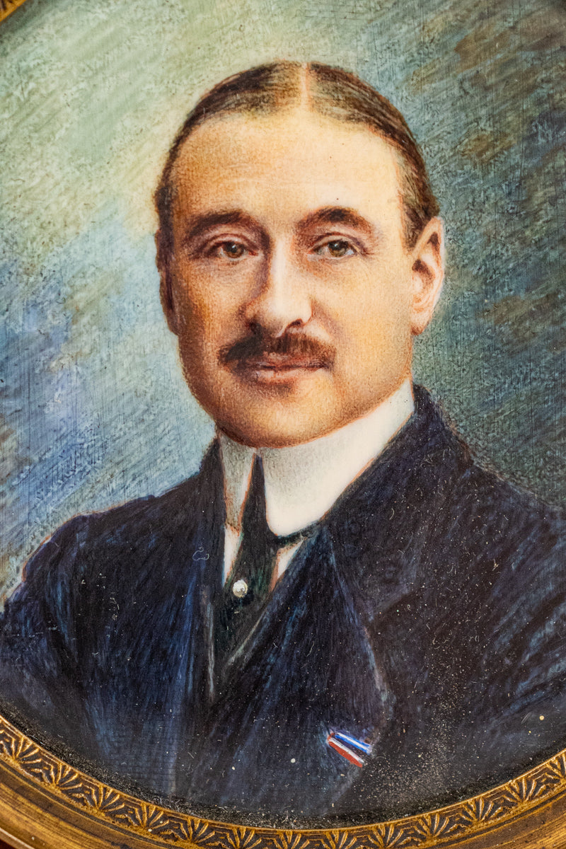 Antique French Framed Miniature Portrait, image 6 of 8