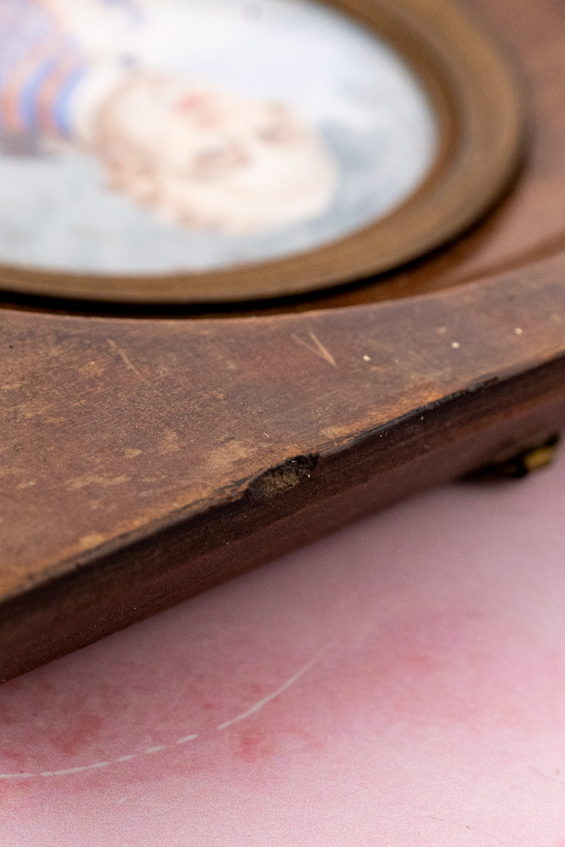 Antique French Framed Miniature Portraits