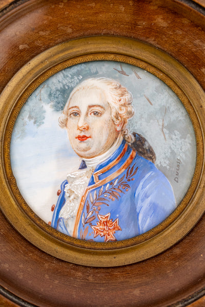 Antique French Framed Miniature Portraits