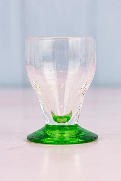 Antique French Green Glass Aperitif Set