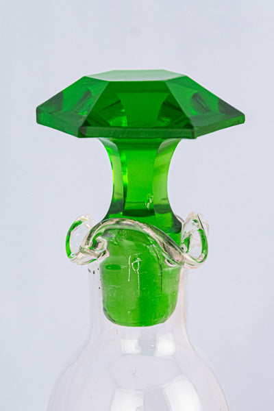 Antique French Green Glass Aperitif Set