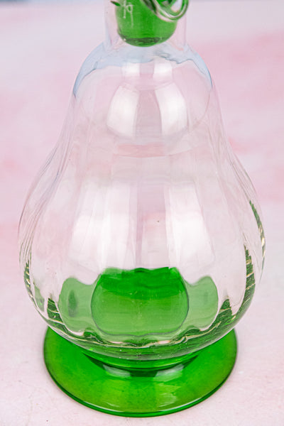 Antique French Green Glass Aperitif Set
