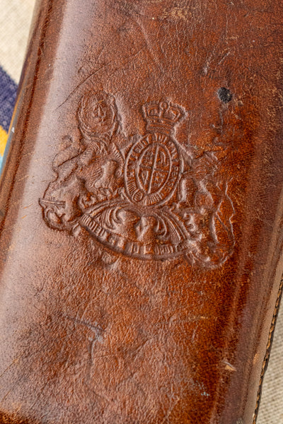 Antique English Leather Cigar Case