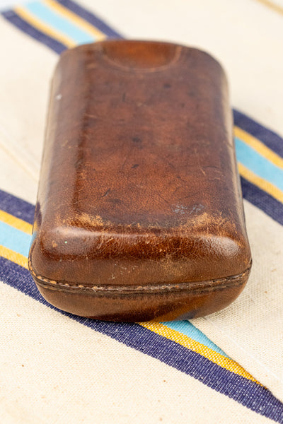 Antique English Leather Cigar Case