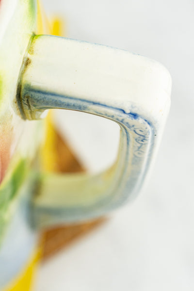 Antique French Majolica Apple Pitcher