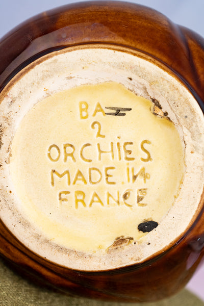 Antique French Faience Floral Pitcher