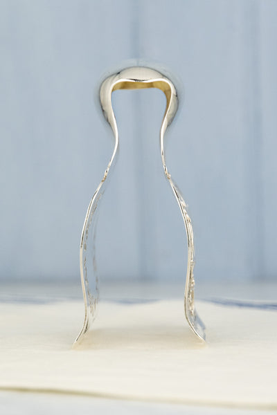 Antique French Silver Asparagus Tongs