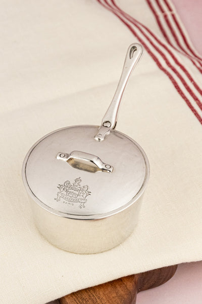 Vintage French Silverplate Lasserre Restaurant Saucepot