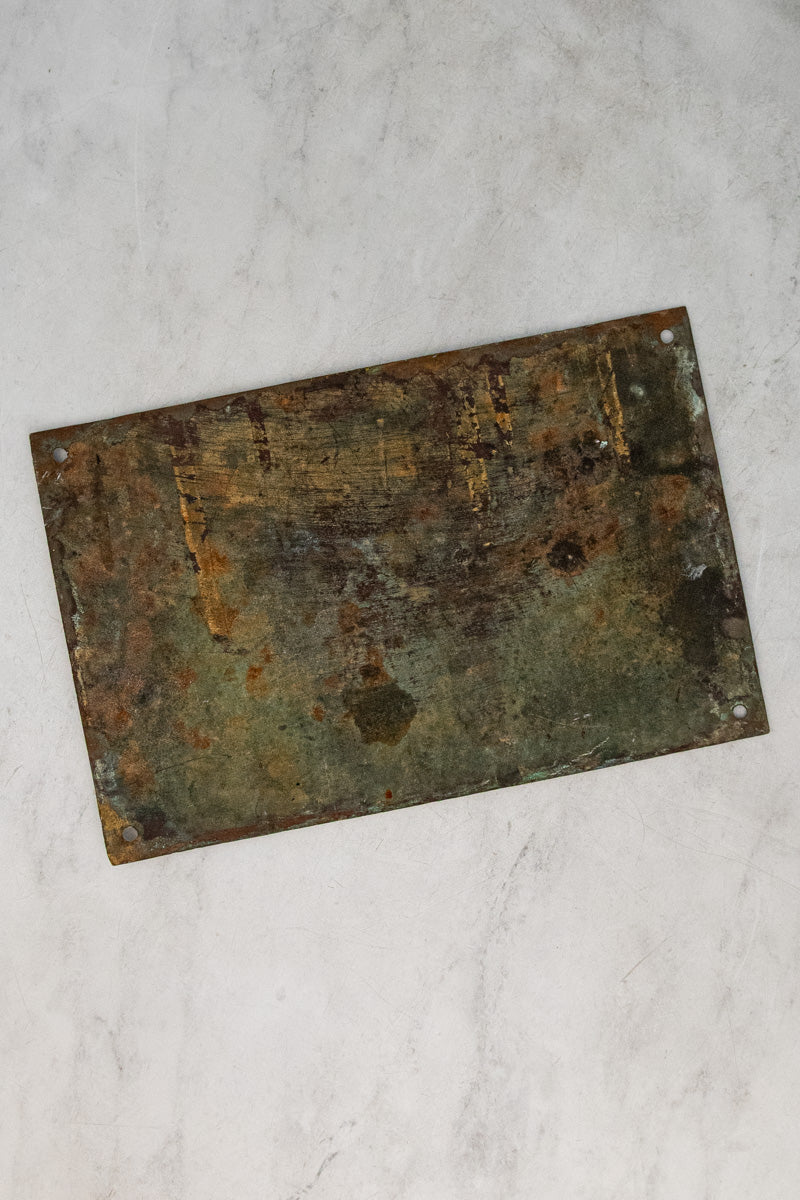 Antique French Water Company Sign