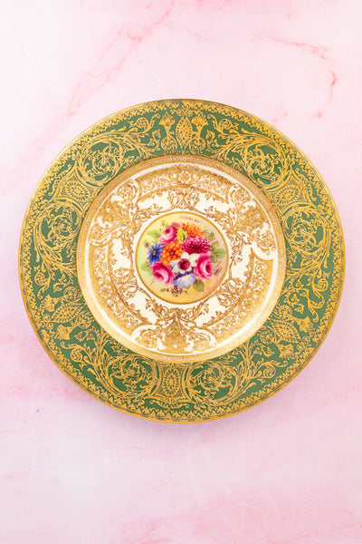 Antique Handpainted Royal Worcester Cabinet Plate