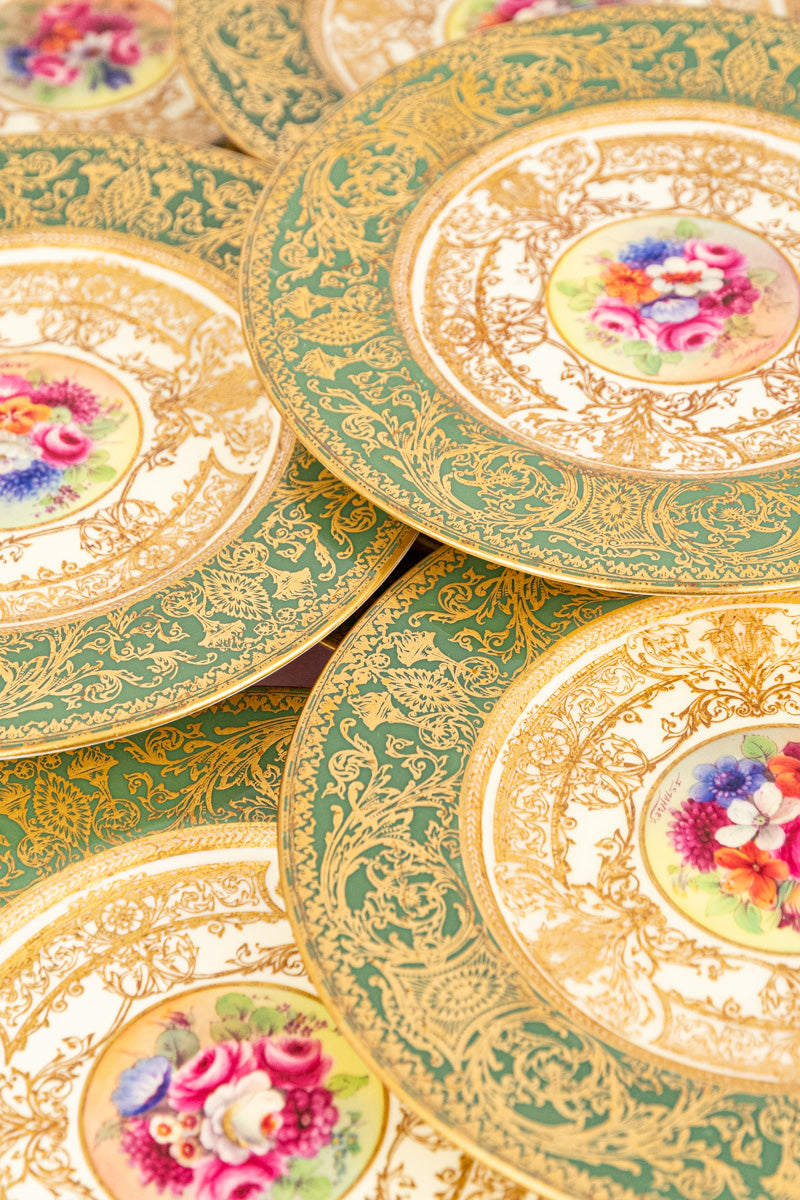 Antique Handpainted Royal Worcester Cabinet Plate
