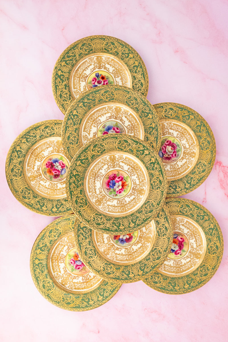 Antique Handpainted Royal Worcester Cabinet Plate