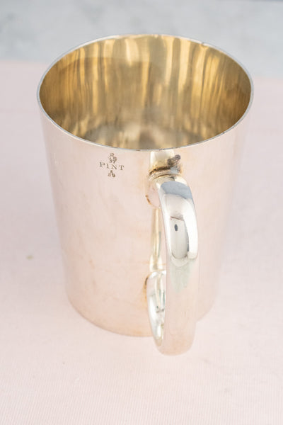 Antique Hotel Victoria Silverplate Tankard