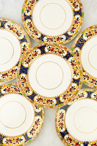 Antique Imari Inspired Side Plates - Set of 6