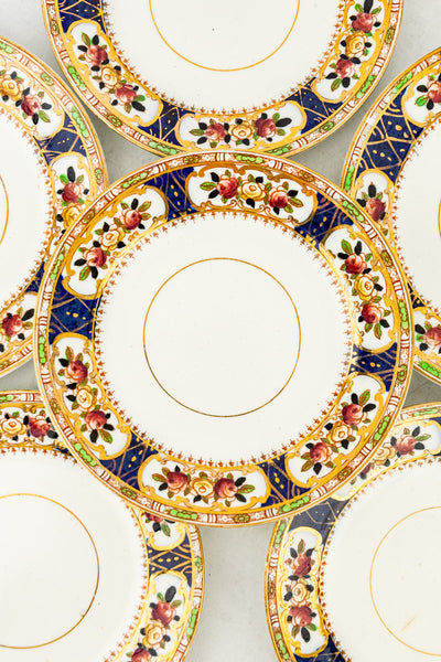 Antique Imari Inspired Side Plates - Set of 6