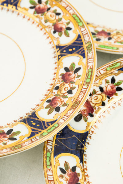 Antique Imari Inspired Side Plates - Set of 6