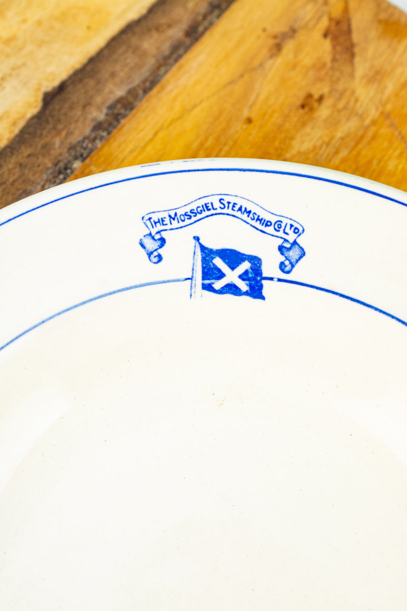 Antique Ironstone Mossgiel Steamship Co. Soup Bowl, image 3 of 6