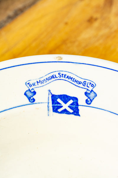 Antique Ironstone Mossgiel Steamship Co. Soup Bowl