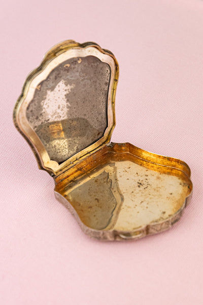 Vintage Italian Enamel & Silver Romeo & Juliet Compact