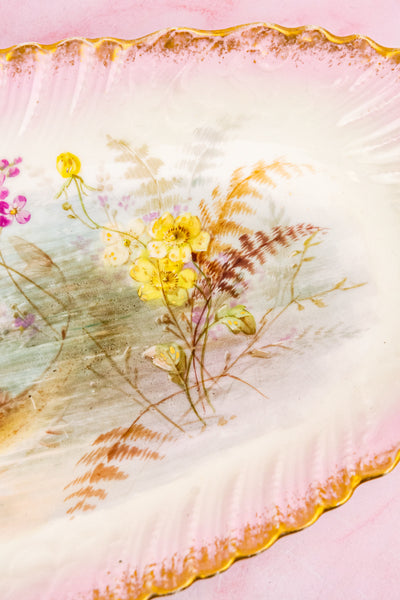 Antique Limoges Fish Service For 8