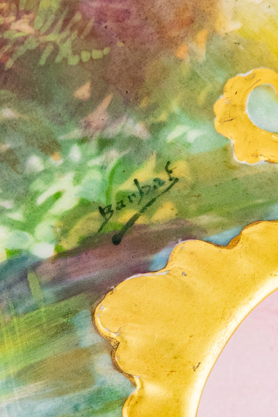 Antique Limoges Hand-Painted Pheasant Platter