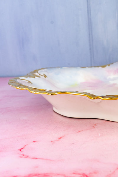 Antique Limoges Hand-Painted Pheasant Platter